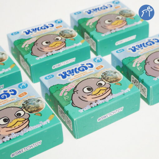 พวงกุญแจสุ่ม หมูเด้ง V2 [Moodeng Keychain Mystery V2] - Image 4