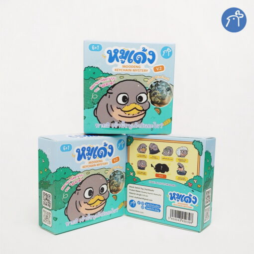 พวงกุญแจสุ่ม หมูเด้ง V2 [Moodeng Keychain Mystery V2] - Image 3
